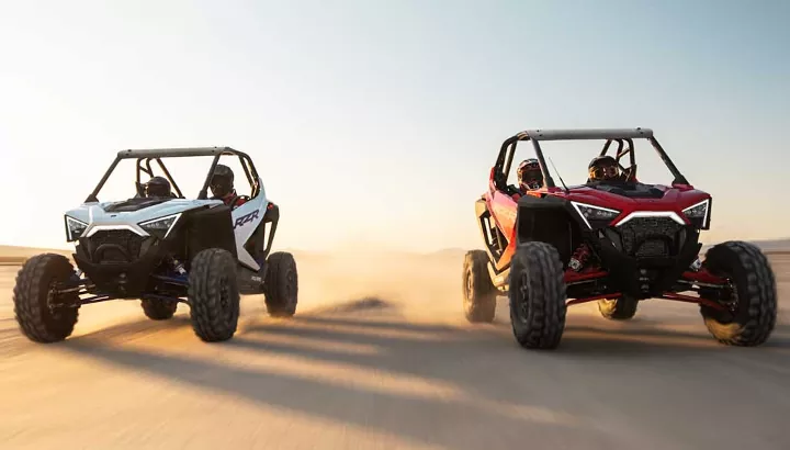 Veículos Polaris em aventura